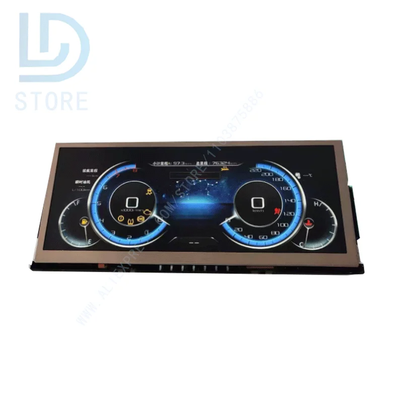 12.3-inch TM123XDHP90-00 1920 * 720 166PPI 1000cd/m ² car mounted instrument strip display LCD screen