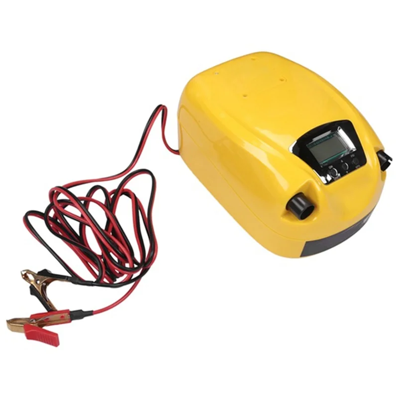 

12V High Pressure Electric Air Pump For Inflatable Fishing Boat GP80D LCD Display Portable Intelligent Mode
