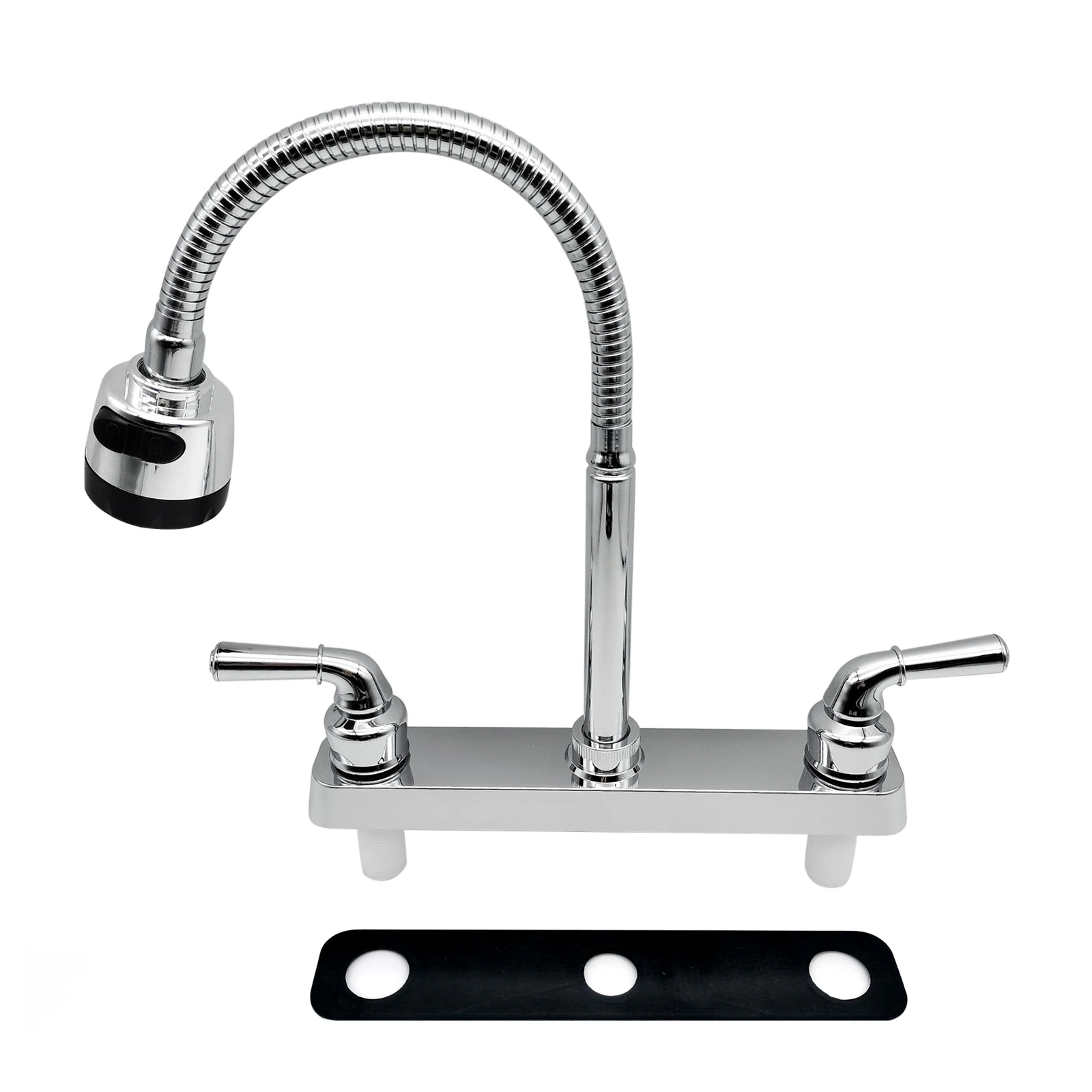 

360° Rotatable RV Faucet - Flexible Sprayer Replacement for Kitchen & Bathroom in Campers, RVs and Motorhomes