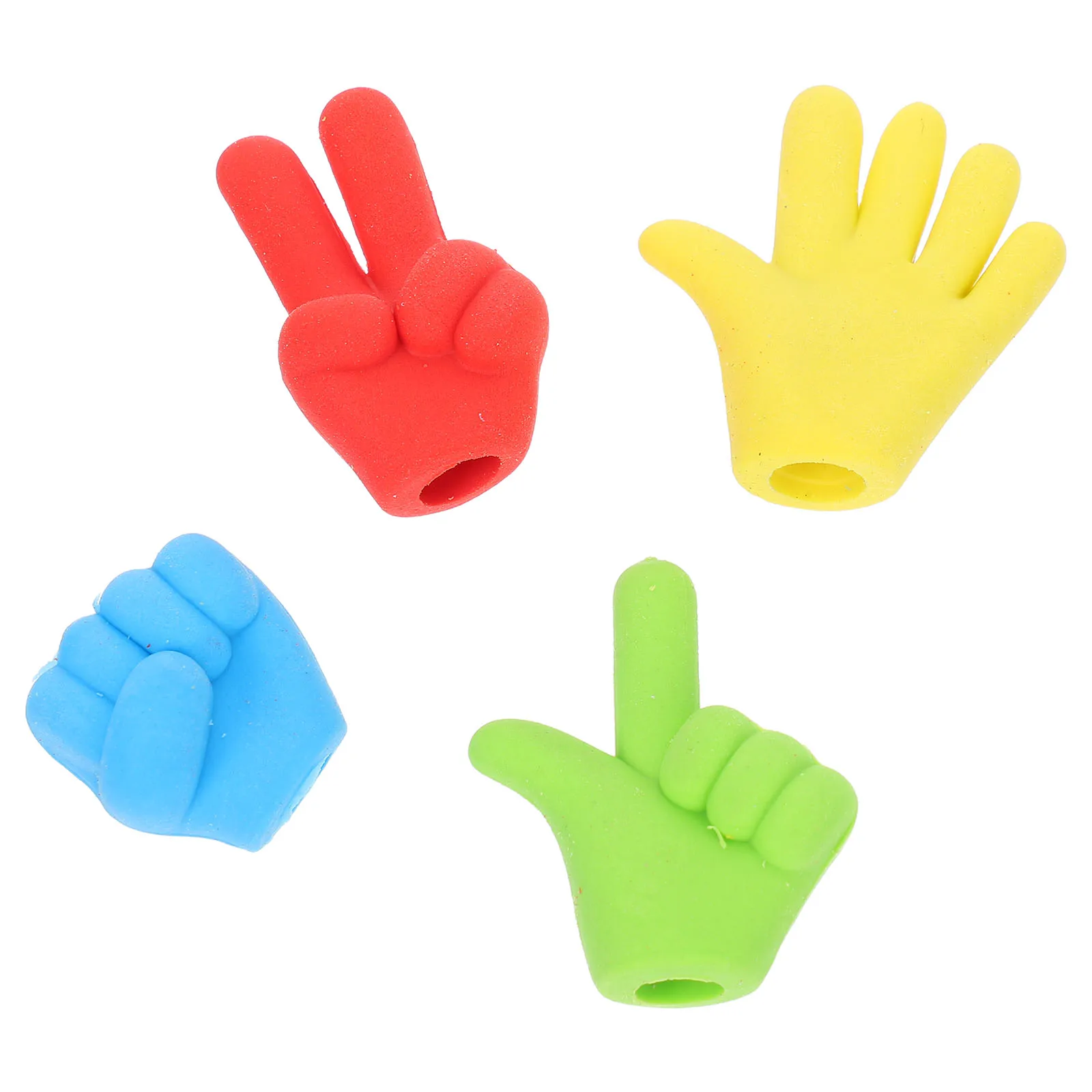 4 pezzi di forbici di pietra gomma di stoffa materiale scolastico cancelleria estetica Kawaii forniture carine per ragazze bambini cibo creativo per bambini