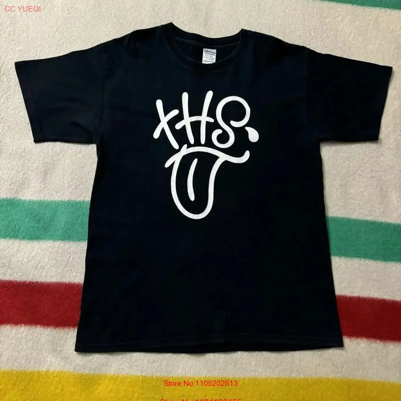 تي شيرت رقم N ine Takahiro Miyashita FW 2005 The High Streets ConcerT تي شيرت كبير L عتيق مغسول للارتداء اليومي