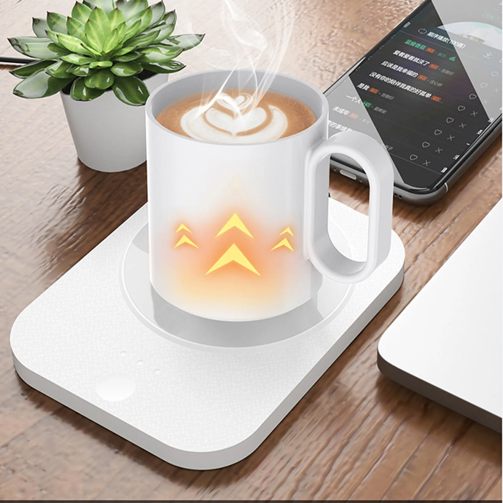 음료 보온기 인텔리전트 55 ℃   데스크 9V용 일정한 따뜻한 USB 전원 공급 장치 커피 머그 전기 워머