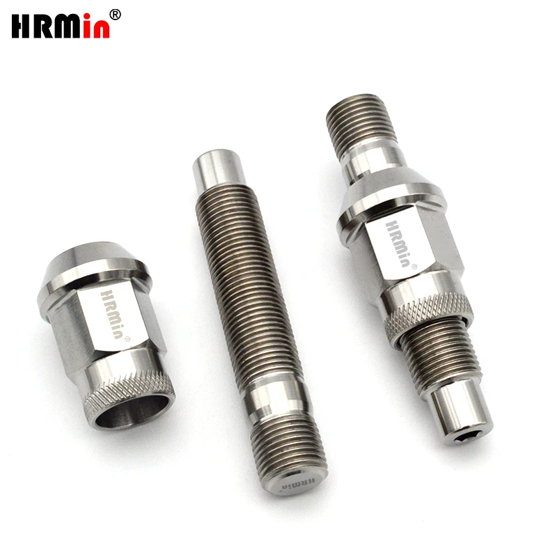 HRmin Gr.5 Titanium Alloy Ti-6Al-4V Automobile Vehicle Car Wheel Stud Conversation for BMW Mini Supra Wheel Modify M14x1.25x78