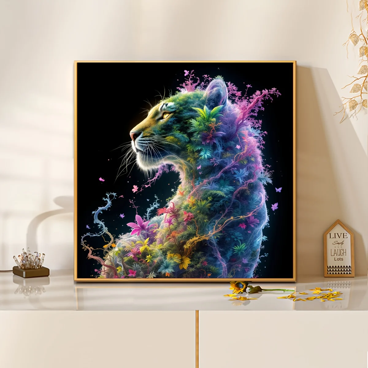 

500/1024PCS Jigsaw Puzzles Unique Designed Tiger Puzzle Modern Home Decor Suitable for Beginners Leisure and Entertainment