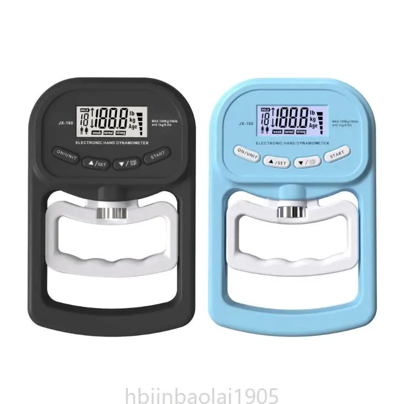 قبضة اختبار القوة قبضة اليد دينامومتر يده قبضة رقمية قياس متر جهاز المدرب الطاقة 396lbs/180 كجم #2