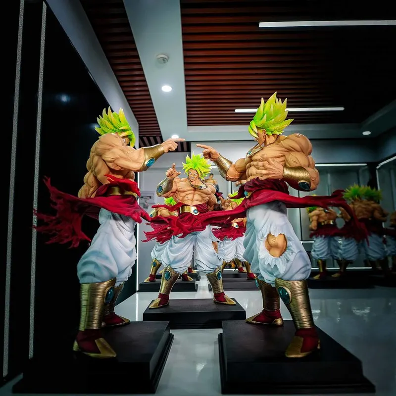 Figurka Jt Statue około 50 cm, uszkodzony okrągły parasol, Dragon Ball, figurki akcji z animacji, model Super Saiyan, ozdoba, kolekcja, prezent