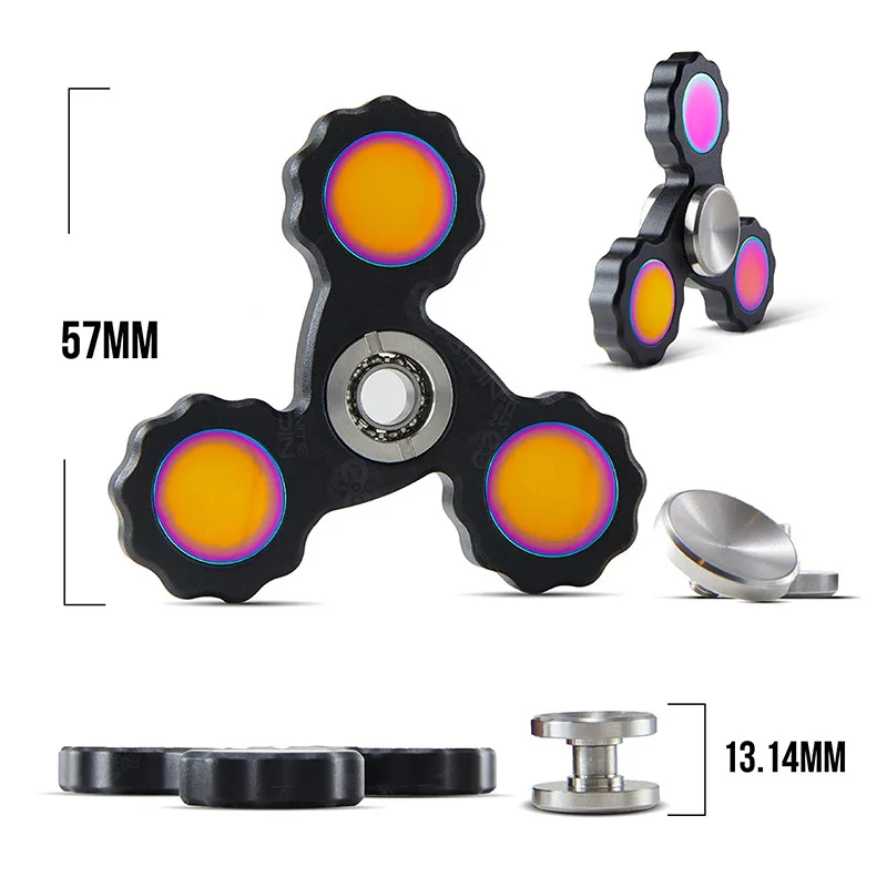 EDC Fidget Spinner Stress Relief Speelgoed Legering Tol Tip Metalen Gyro Antistress Decompressie Aandacht En Concentratie
