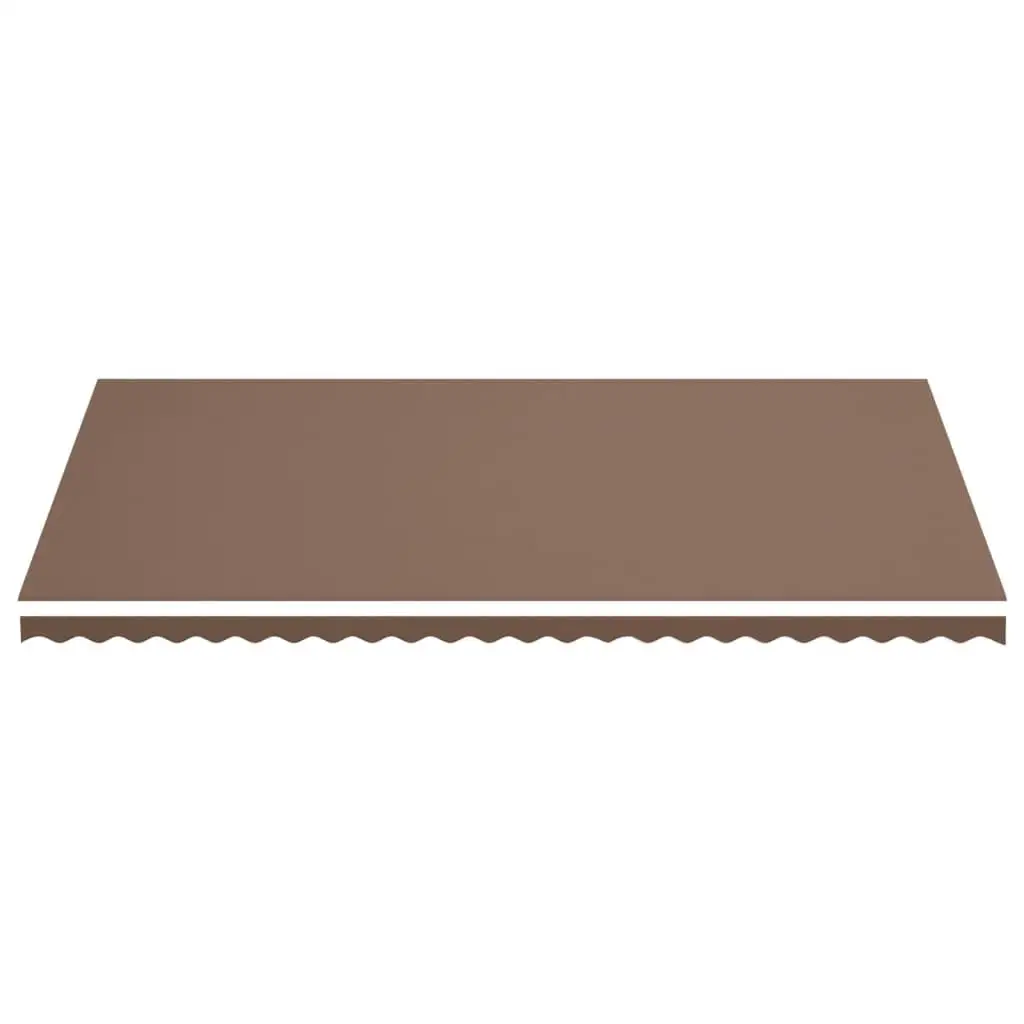 Tissu d'auvent de remplacement, revêtement PU en polyester marron