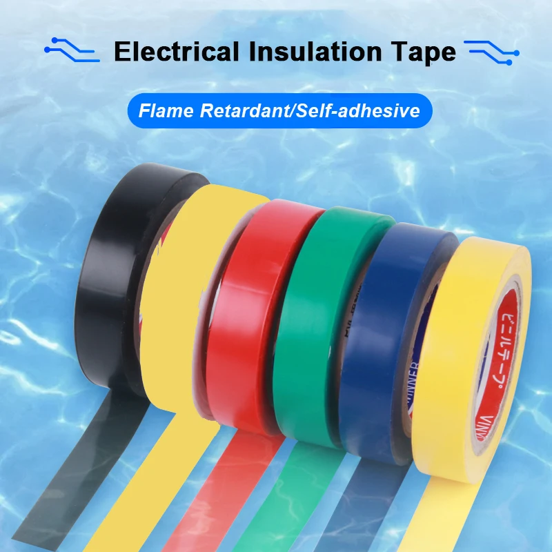 

15M/20M Wire Flame Retardant Electrical Insulation Tape 600V High Voltage PVC Tape Waterproof Self-adhesive Electrician Tape