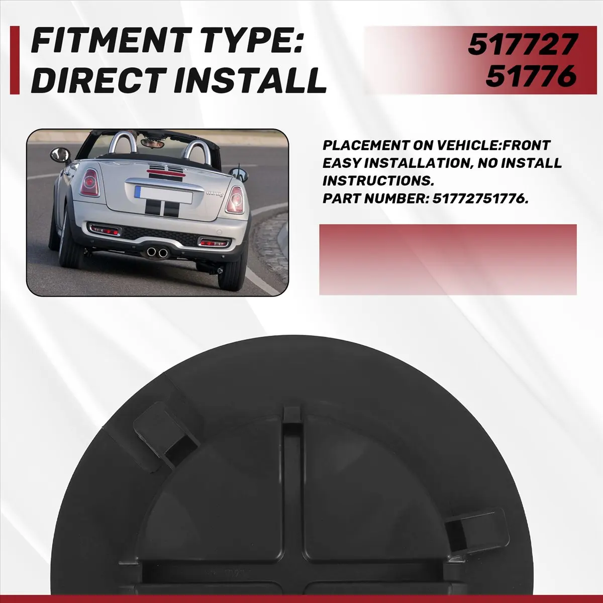 Super Sale Car Front Wheel Left Right Fender Liner Inner Splash Guard Cover For-BMW Mini Cooper R56 F56 R55 F55 R57 R58 51772751