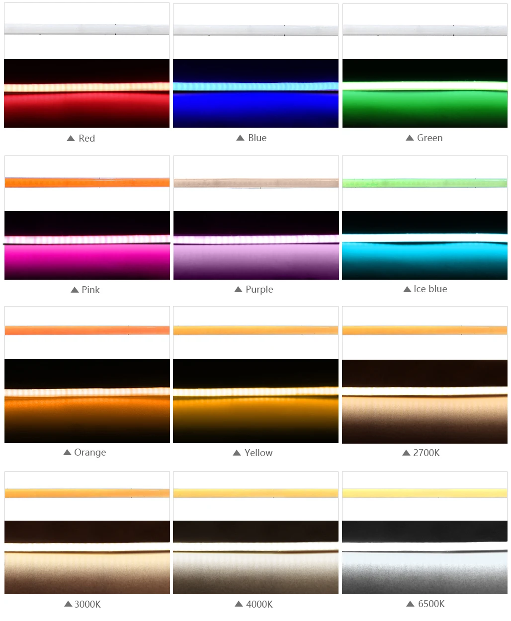 2,7 mm superdünnes COB-LED-Streifenlicht, 3 V, 5 V, 12 V, farbige Lichtstreifen für Raumdekoration, Auto-FOB, flexible Band-Dimmer-Hintergrundbeleuchtung – Detail 1