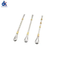 Tea Filter Yerba Mate Stainless Steel Tea Straws Bombilla Gourd Reusable Tea Tools Drinking Straw Spoon Washable Coffee Tea Tool
