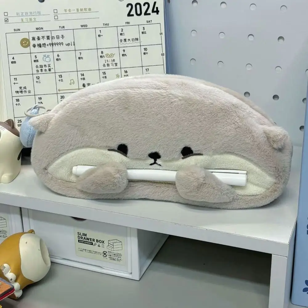 Multi-function Pen Bag Otter Penguin Large Capacity Pencil Case Pen Box Student