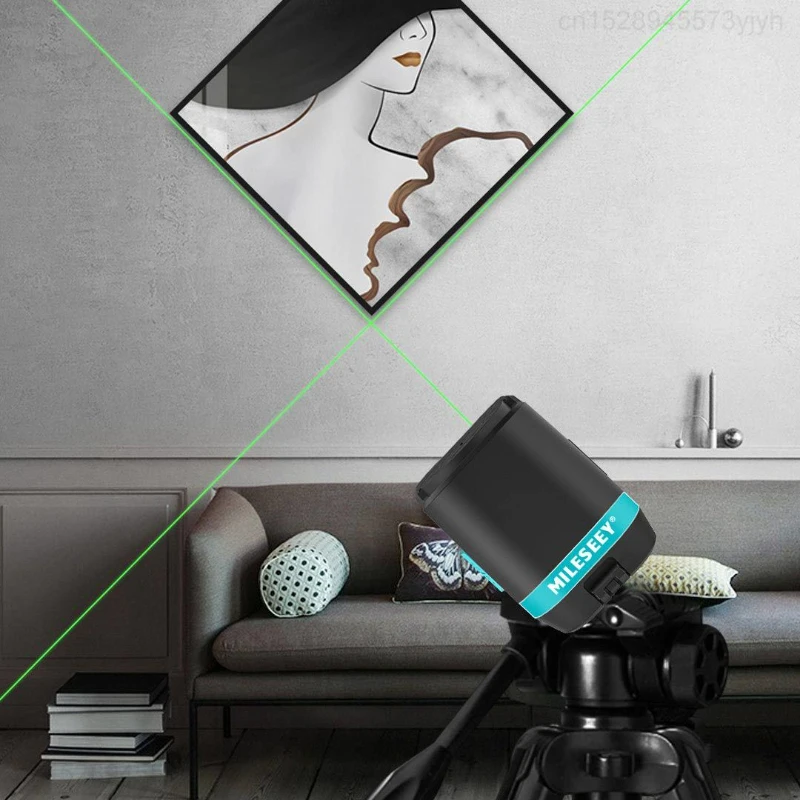 Youpin Mileseey-nivelador láser L62R de 2 líneas, herramienta de nivelación láser de línea cruzada, línea Horizontal y haz verde rojo, autonivelante Vertical