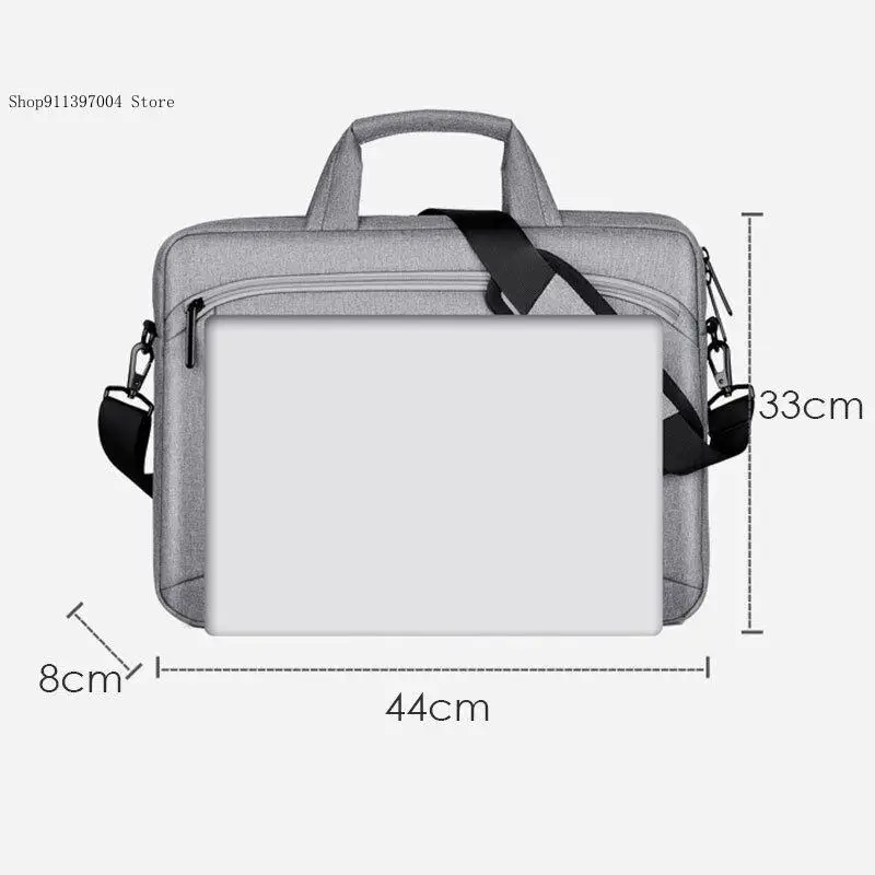 15 Inch Waterproof Oxford Cloth Inner Bag Solid Color Single Shoulder Crossbody Laptop Bag for Men