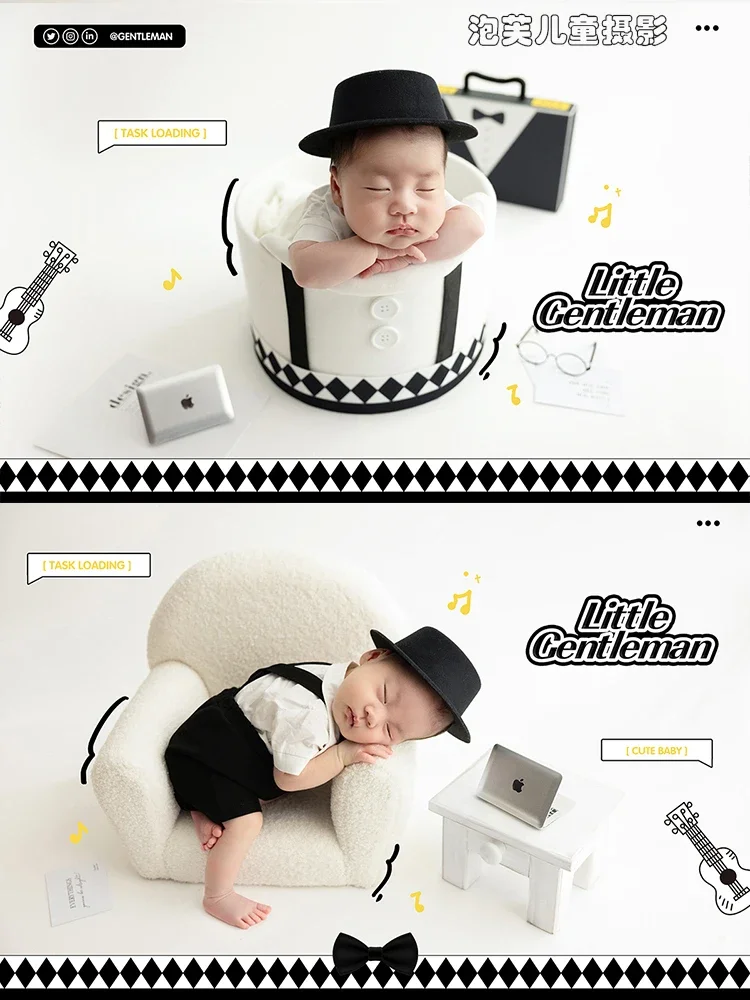 

100 day old full moon baby photography newborn themed photography props childrens clothing roupa bebe 신생아촬영 신생아