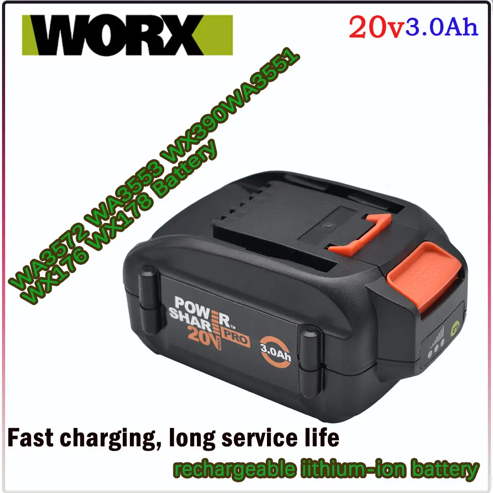 

For WORX brand new genuine WA3578 - PowerShare 20V 3.0AH lithium-ion large-capacity battery