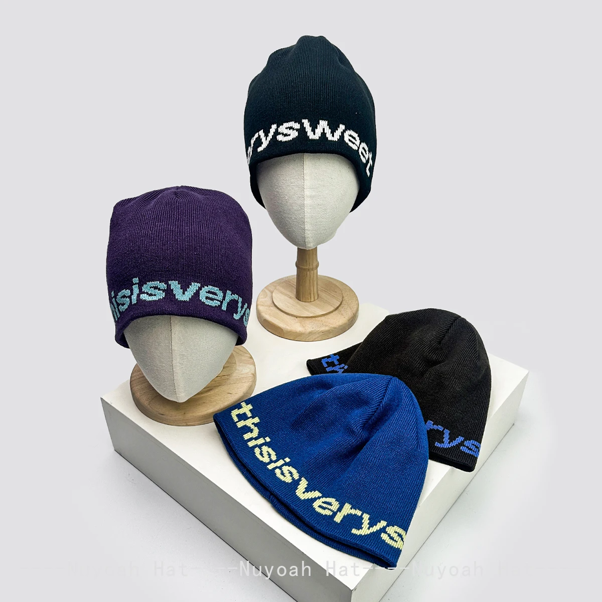 

New Men Women Simple Jacquard Letters Knitted Hats Korean Warm Street Fashion Niche Fisherman Caps Retro Versatile Personal ins