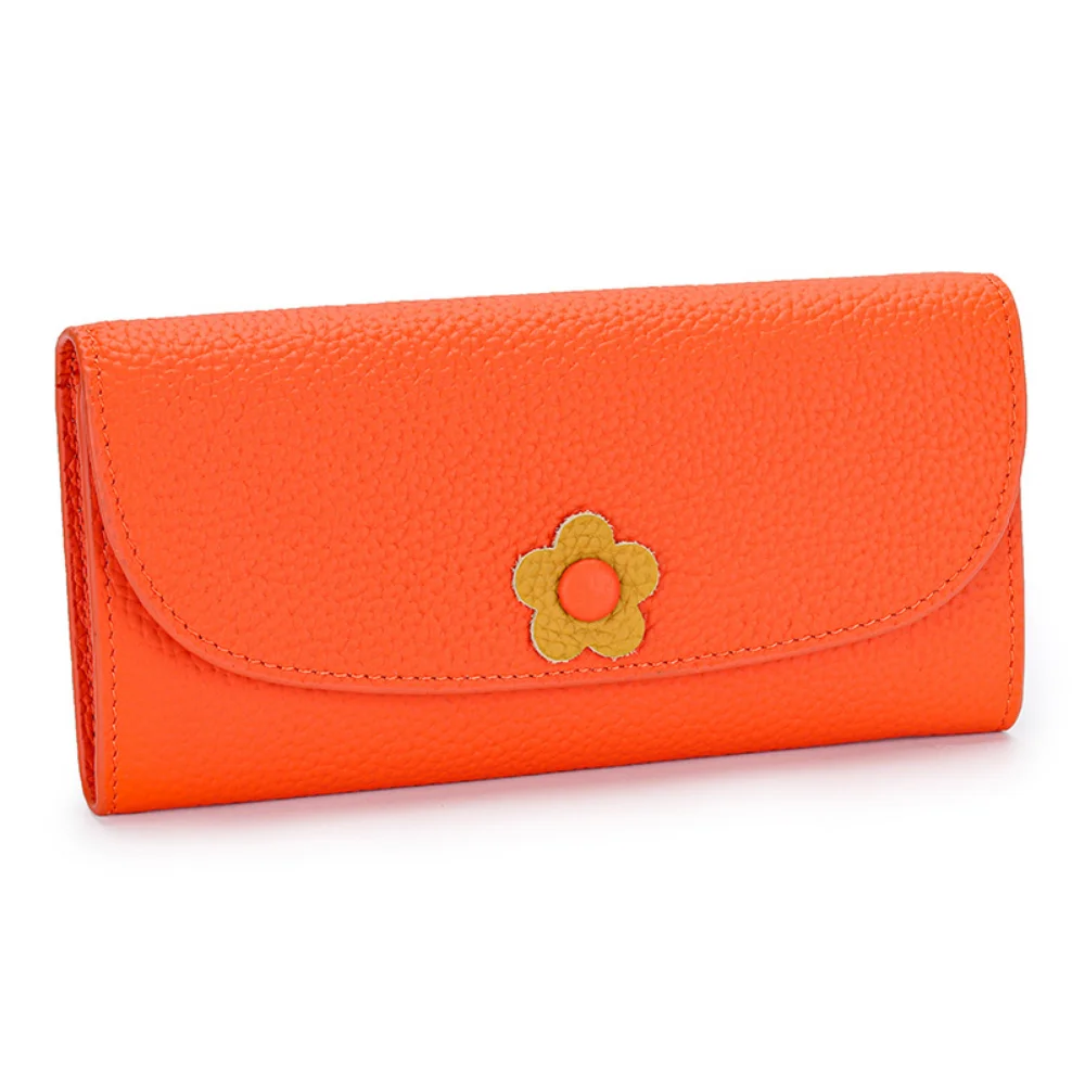 URBAN MASTER Long Wallet for Women Genuine Cow Leather Large Capacity Clutch Ladies Elegant Fashion Phone Bag Dompet Pria