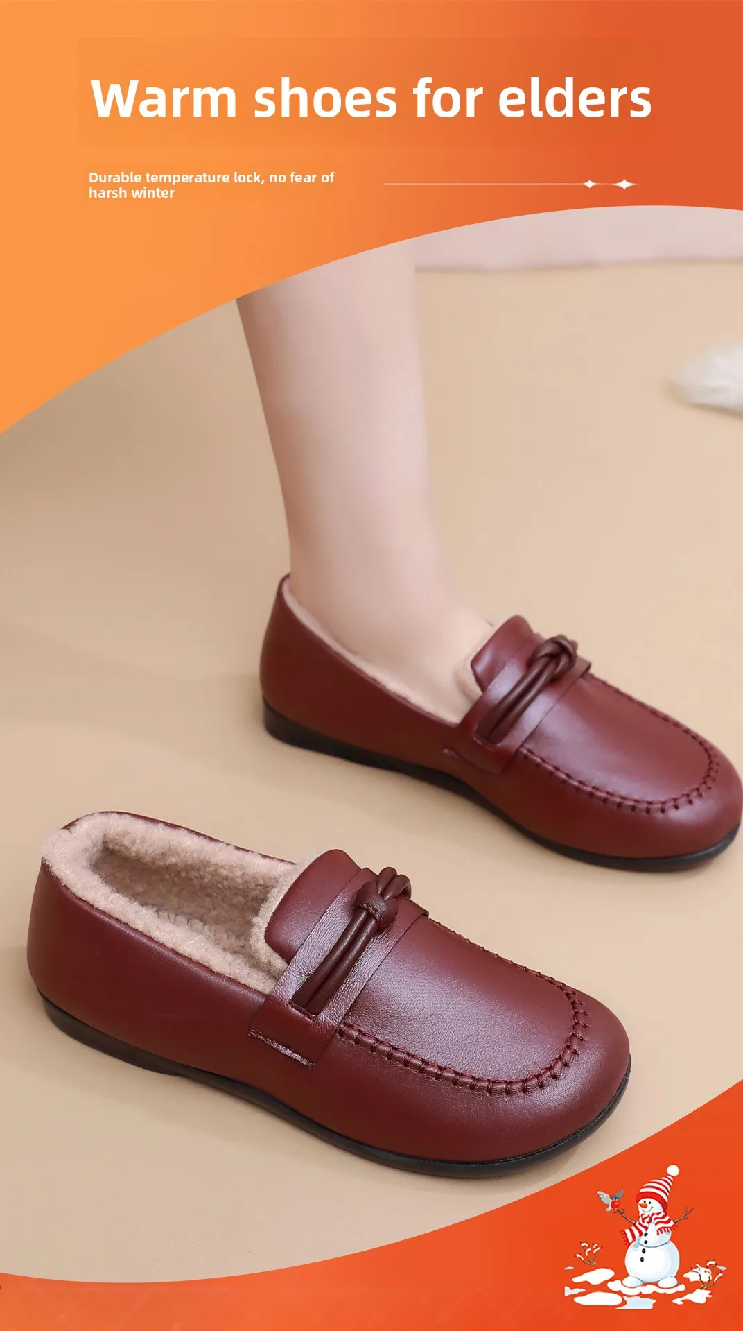 Damen-Winterschuhe, neue rutschfeste, wasserdichte Baumwollstiefel, beliebte modische Freizeit-Baumwollschuhe – Detail 2
