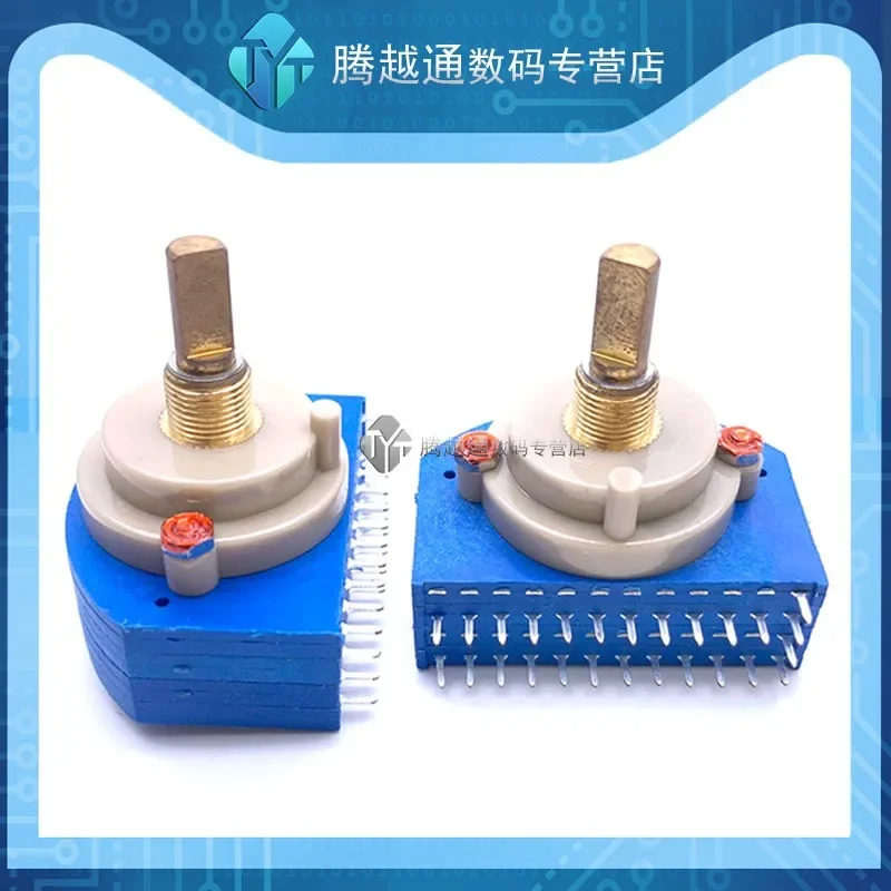 

RE29 vertical sealed rotary band switch double-layer 2-pole 12 gear rotary switch shaft length 20MM