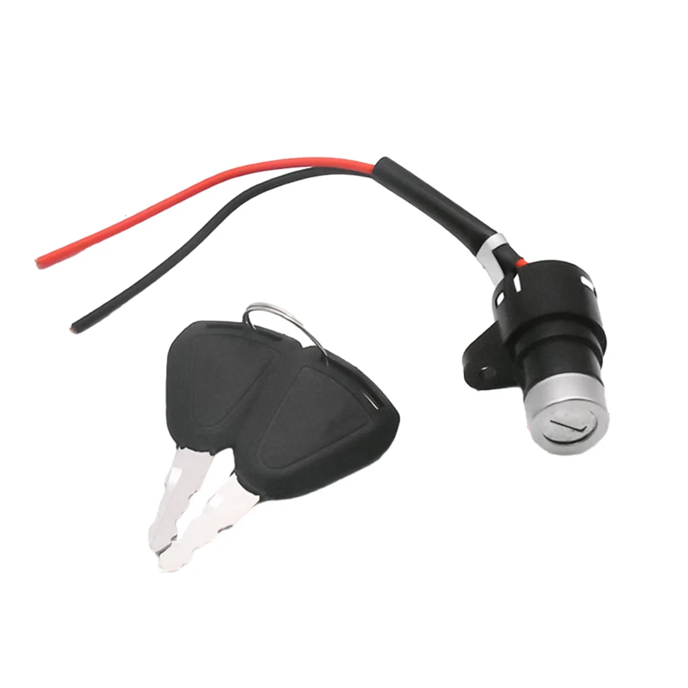 Ignition Key Ebike Switch 2 Wire Position For Electric Scooter E-Bike Lock+Key Power Lock Electric Vehicle Accessories