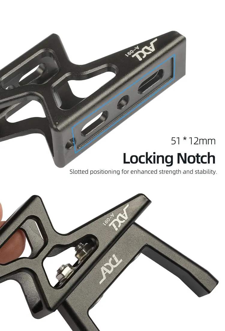 AXI Faltrad-Vordertasche Erhöhter Sockel Aluminiumlegierung Vorderradträger-Adapter Erhöhung für Dahon Brompton Faltrad – Detail 12