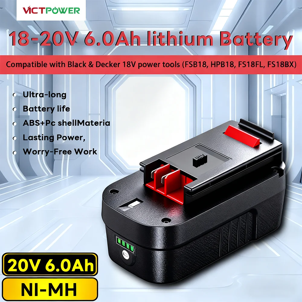 

Victpower LBXR20 20 Volt Max Battery Replace for Black and Decker 20V Lithium Battery LB20 LBX20 LBXR2020 LBX4020 LB2X4020-OPE
