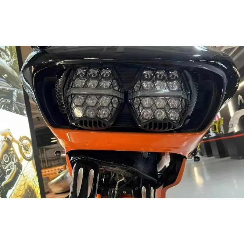 Motorcycle Road Sliding 2015-2023 Dual Light Emitting Diode DRL Sealed beam of light Headlamp Motorcycle Headlamp DRL view 3