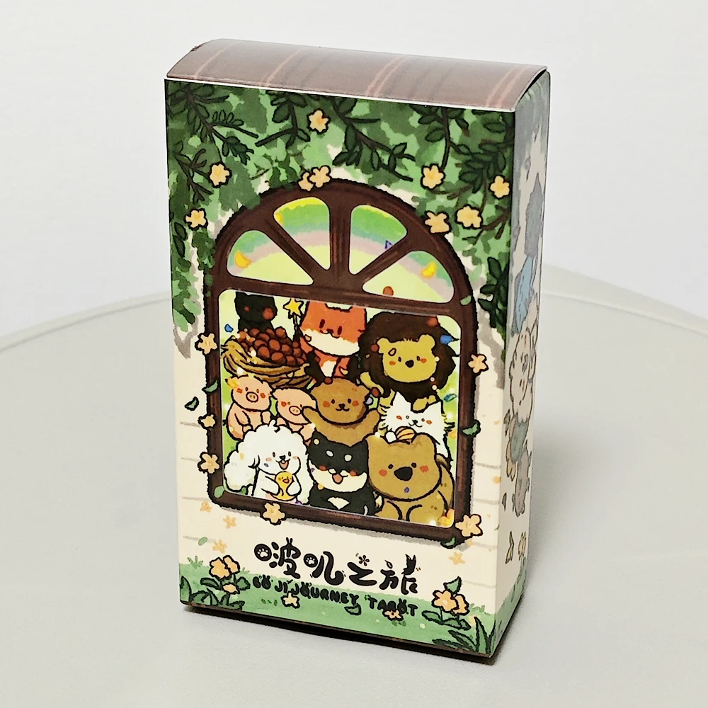BOJI 여행 타로, BOJI의 타로 세계 여행을 포착하는 78 라이더 타로 덱 10.3*6cm