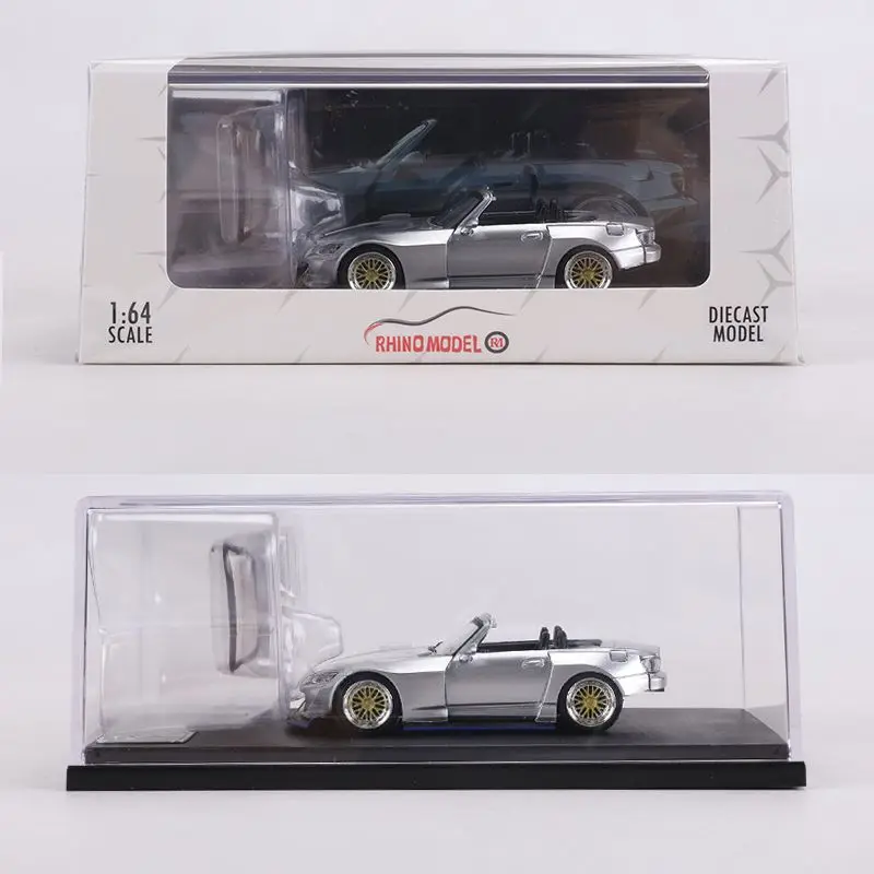 1:64 S2000 sports car, die-cast alloy car model, teenagers' toy, children's birthday gift, adult collectible.