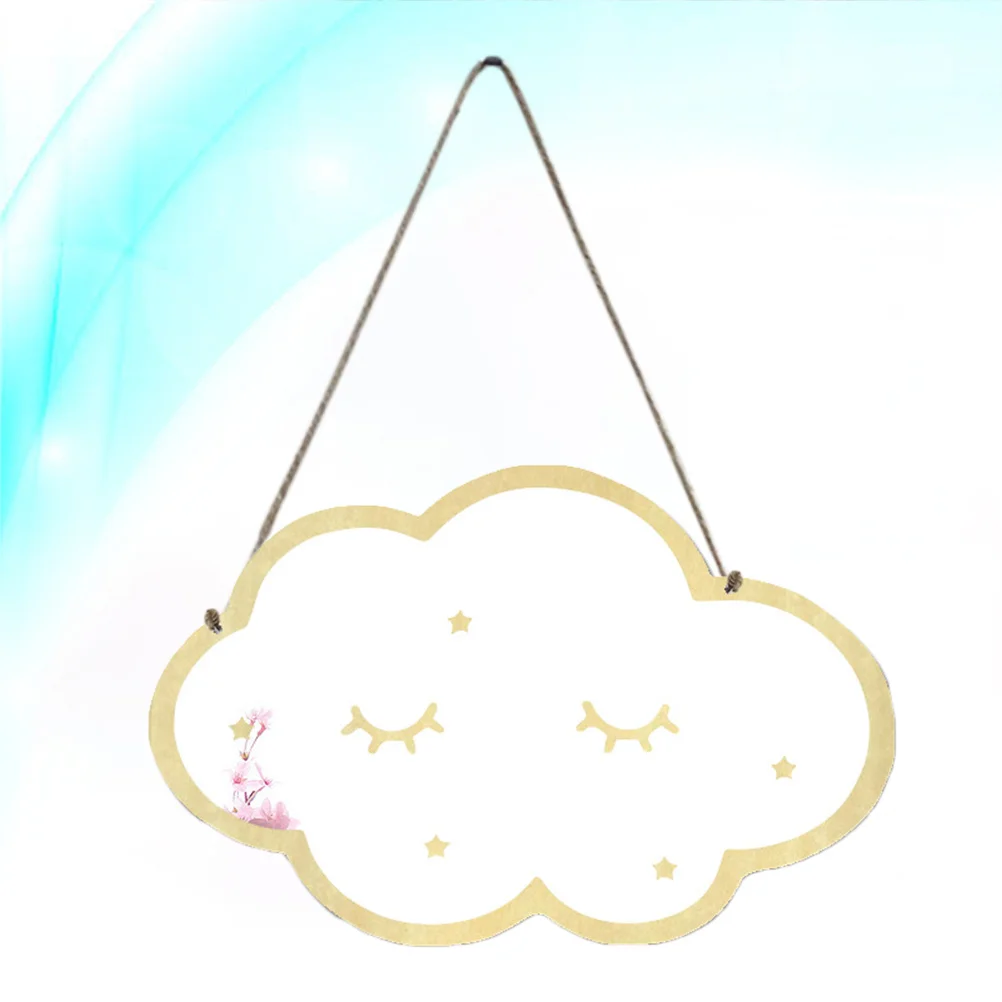 إطار خشبي مرآة أكريليك على طراز الرسوم المتحركة ديكور المنزل حواف ناعمة انعكاس مثالي لا زجاج آمن للعائلة سهل التعليق و