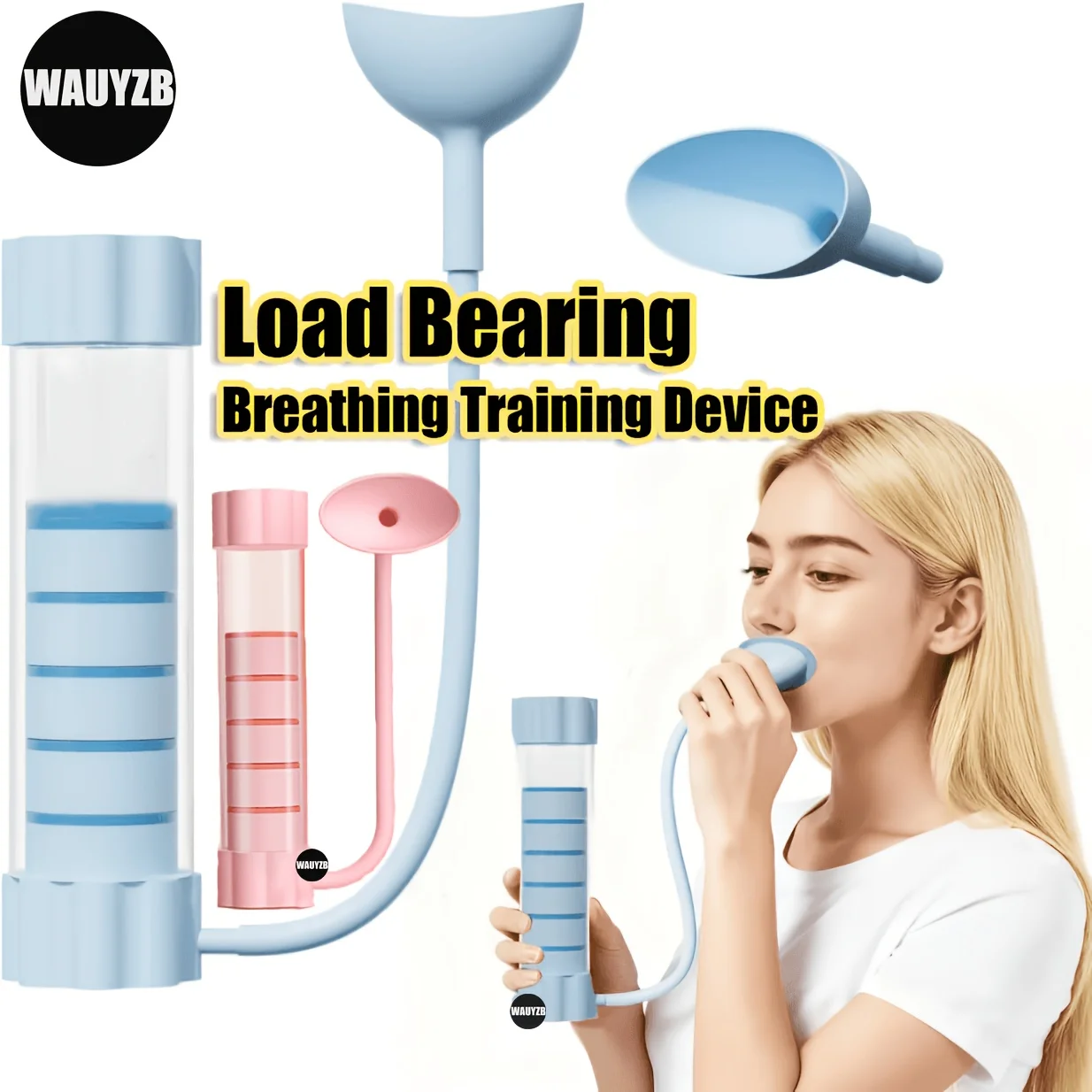 4pcs/8pcs Adjustable Breathing Trainer, Portable Lung Capacity Exerciser for Adults, Improves Endurance And Respiratory Health