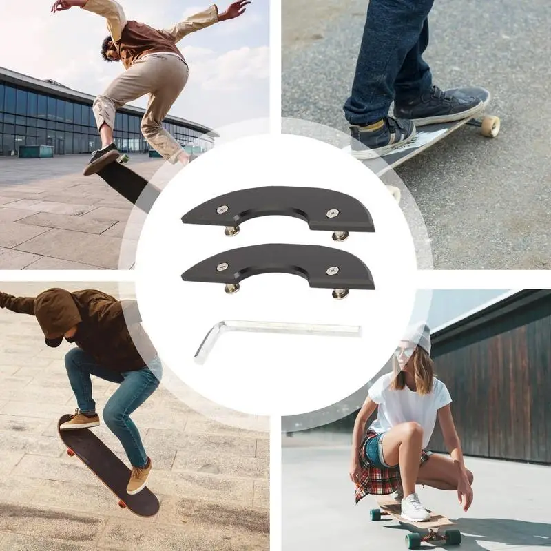 Skateboard-Heckschutz, Deck-Bodenschutz für Longboard, feines Schleifkanten-Schutzwerkzeug für das Mainstream-Longboard