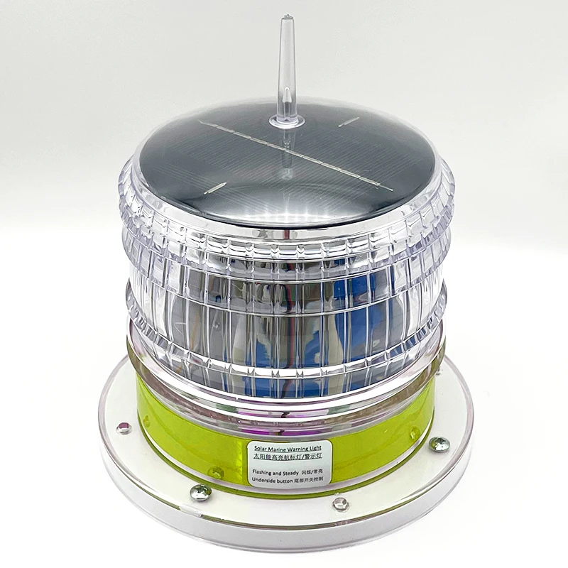 Waterproof Light Control Solar Aviation Obstruction Beacon Light LED Airport Marine Warning Light