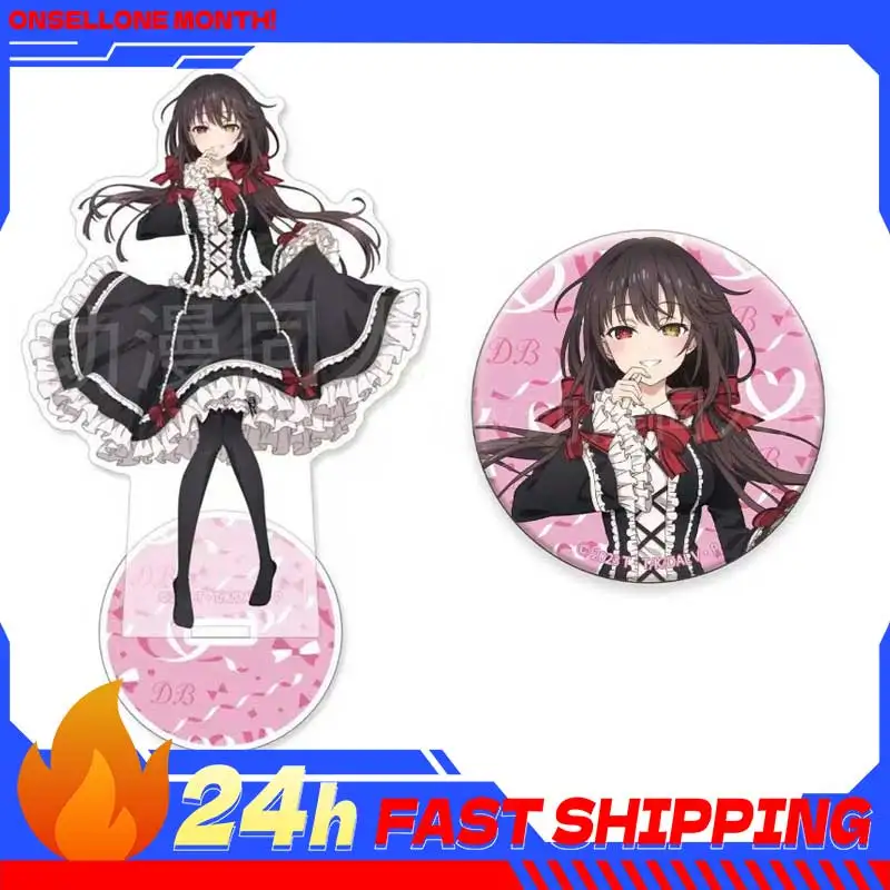 

3.93inch Anime Peripherals Kurumi Tokisaki Figurine Acrylic Stand Kurumi Tokisaki Figure Standing Plate Decoration Toys Gifts