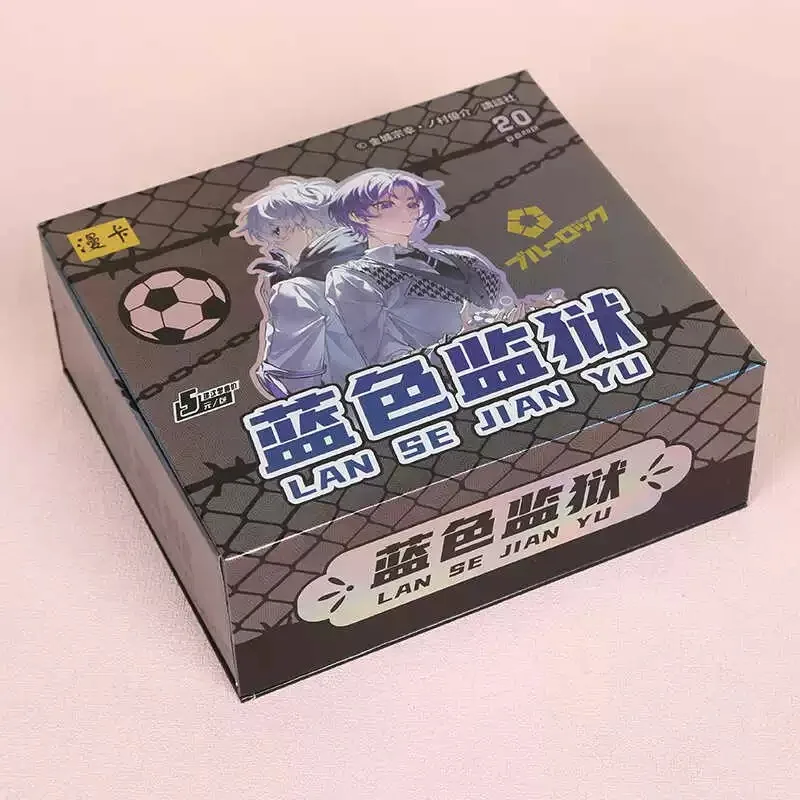 Blue Lock Animation Two-Dimensional Transparent Laser Cards Pack of 5 Gaming Prison Card Peripherals High-Quality Luxury