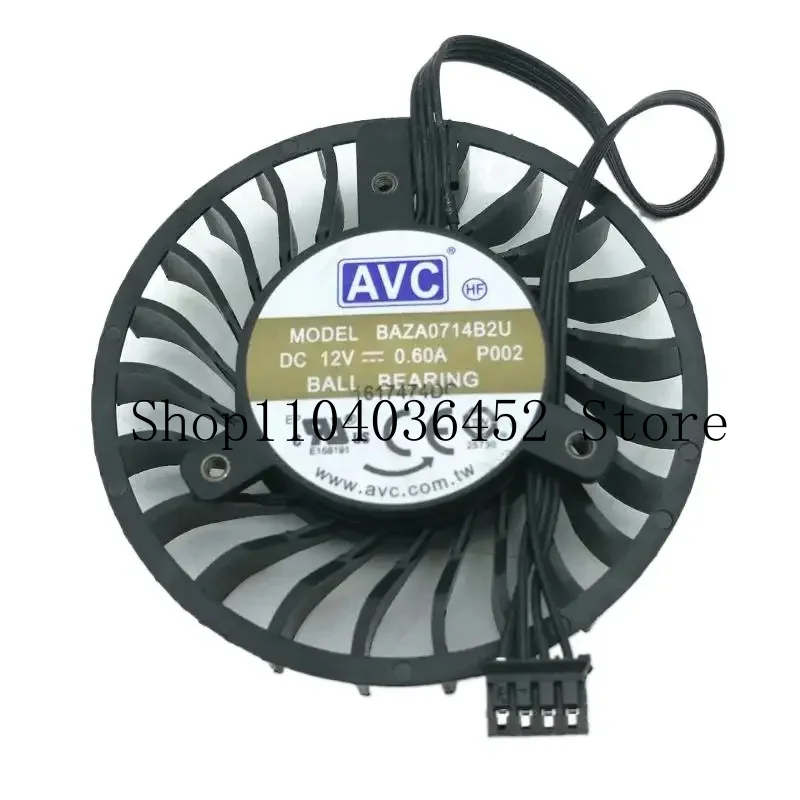 New CPU Cooling Fan for BAZA0714B2U P001 P002 12V 0.6A Quadro P4000 8GB