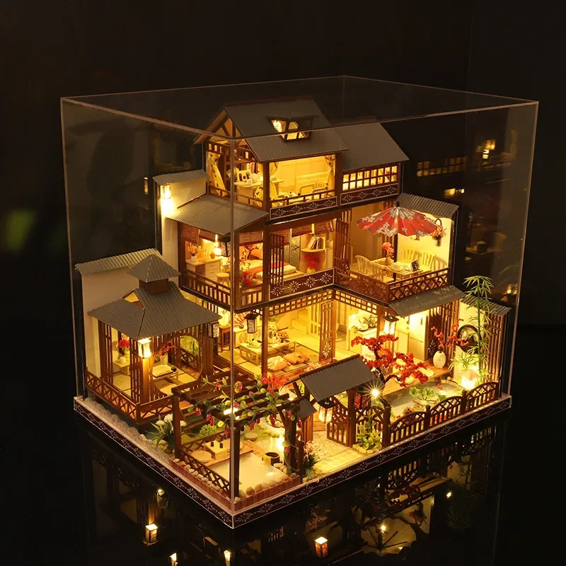 p006-japanese-antique-architecture-model-kit-handmade-diy-assembly-puzzle-creative-birthday-gift-for-adults-and-kids