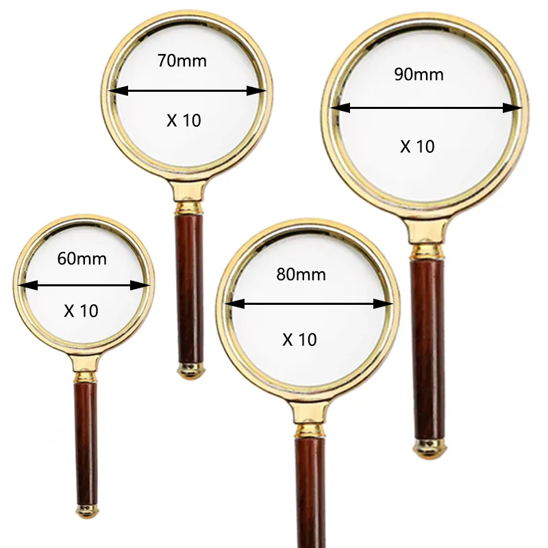 Handheld High-Definition Old Magnifying Glass  Handheld Children's Magnifying Glass Reading for The Elderly for People