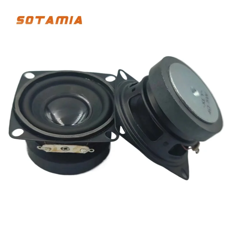 SOTAMIA 2Pcs 53MM Portable Audio Speaker 4 Ohm 5W Home Theater Loudspeaker DIY Stereo Music Sound Mini Amplifier Speaker Driver