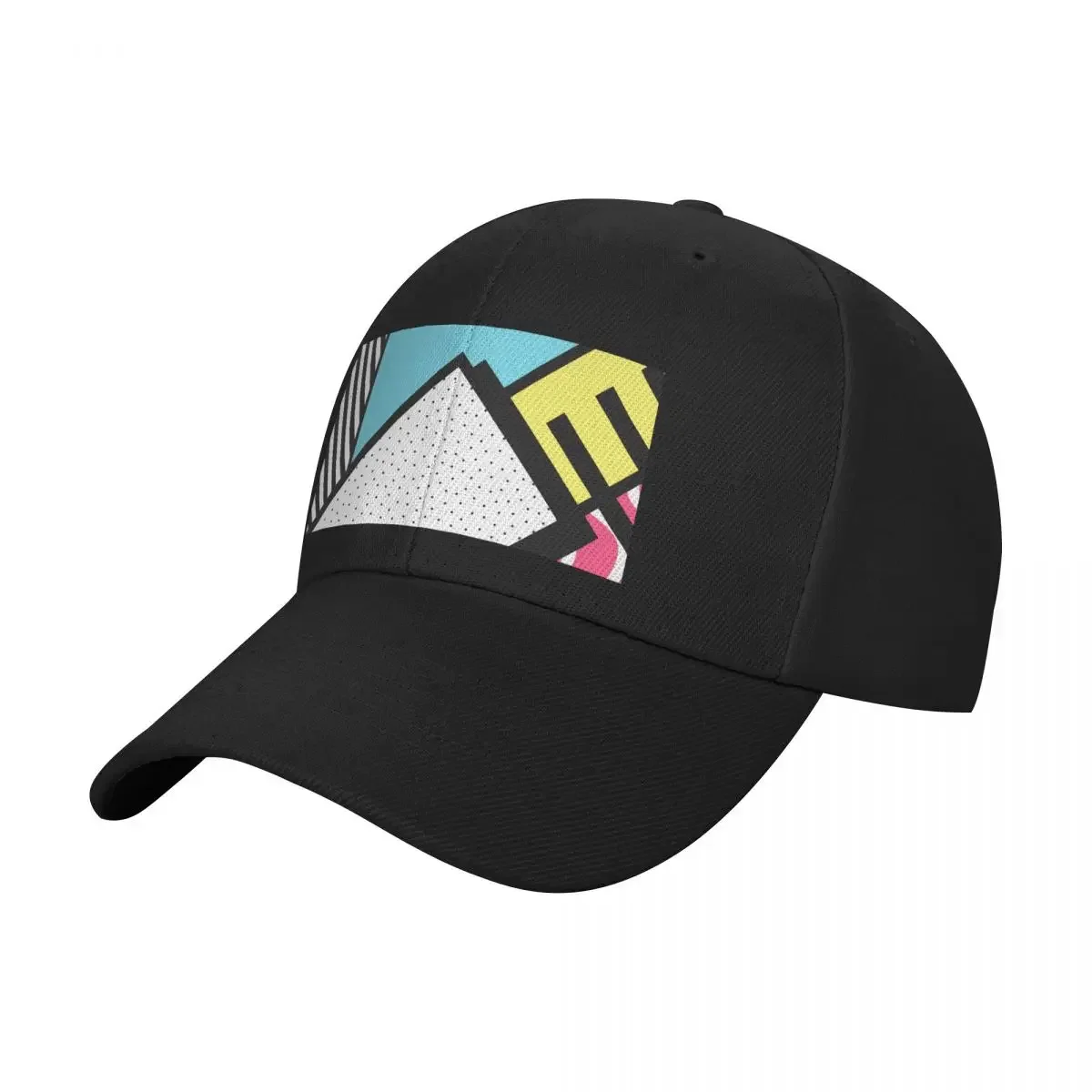 Abstract 80s memphis pop art style graphics Baseball Cap Fishing cap Uv Protection Solar Hat Golf Men Women's