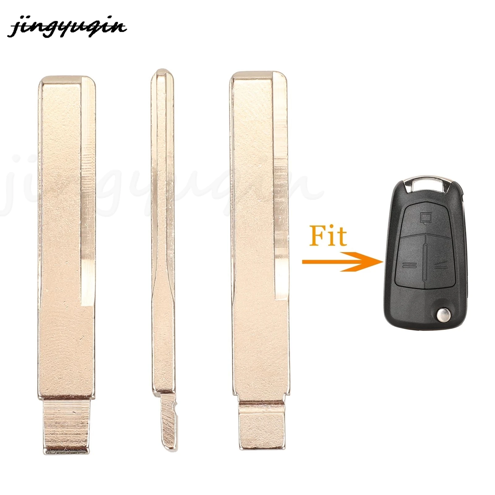 

jingyuqin 10pcs Original #311 Folding Flip Remote Control Car Key Blade Blank Fob For Opel