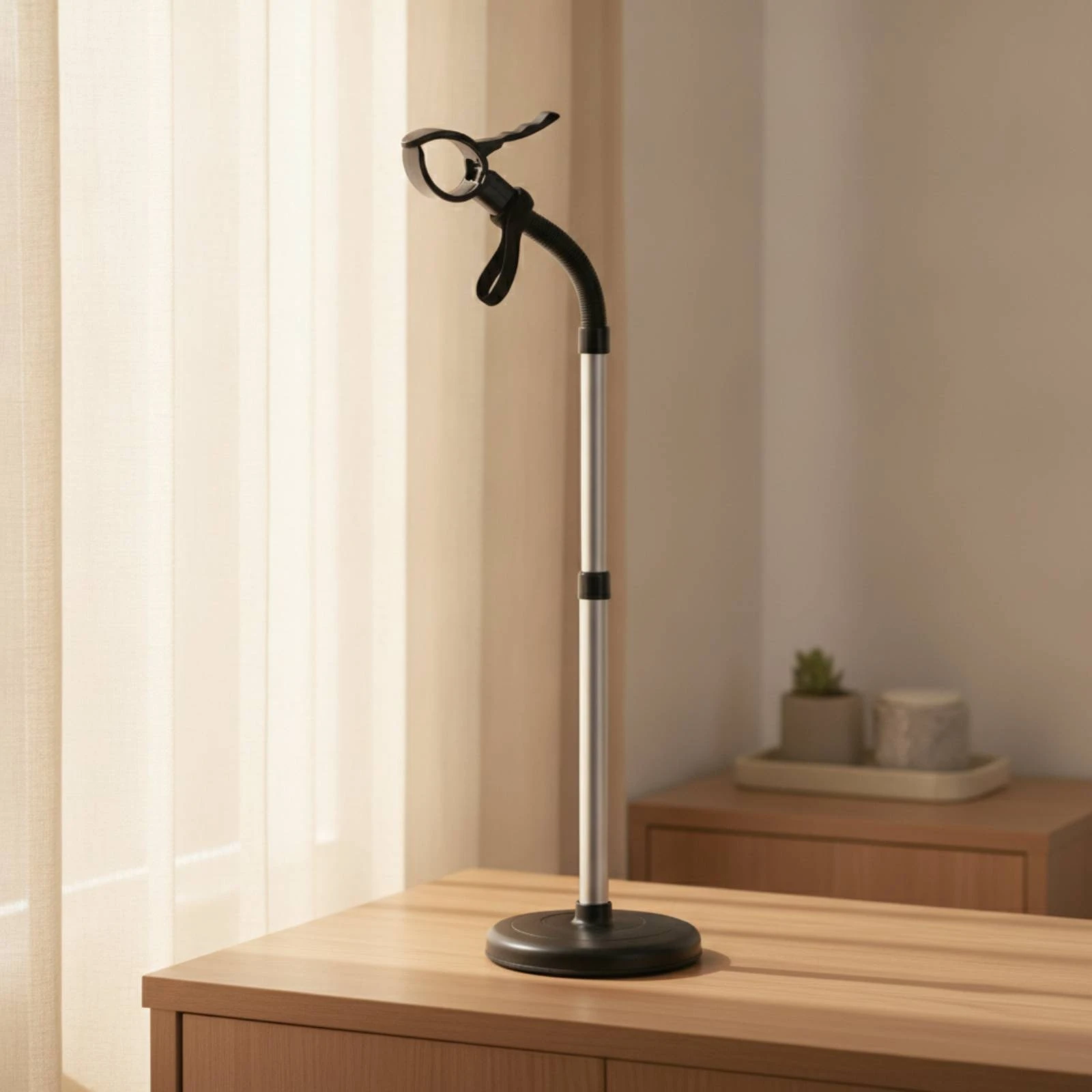 Hair Dryer Stand with Weighted Base Freestanding Hair Dryer Stand with Rotating Head Handshands-off Secure for Pets