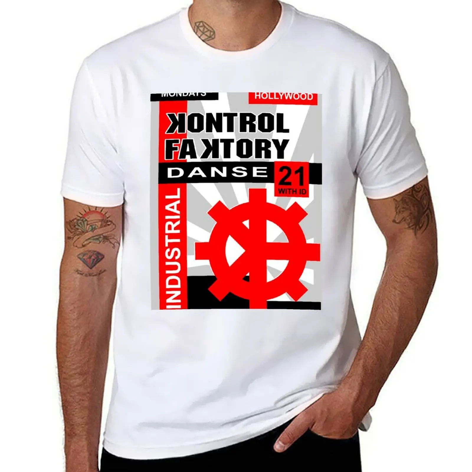 Kontrol Faktory Industrial Danse T-Shirt t shirts for man cotton funny funny t shirts man g man t shirts for men T-Shirt