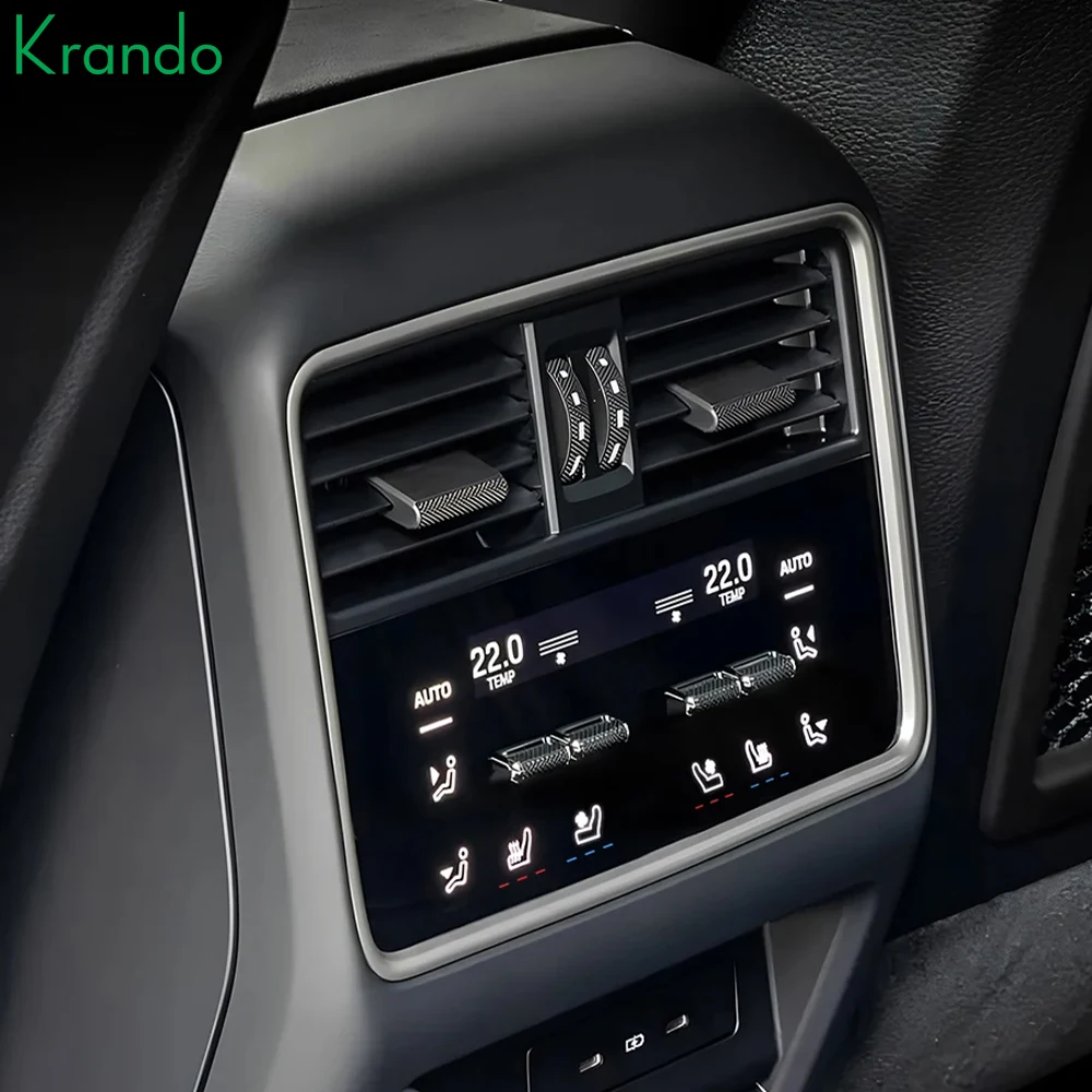 

Панель кондиционирования воздуха Krando для Porsche Cayenne 2018 - 2024 AC, сенсорный экран с умным управлением