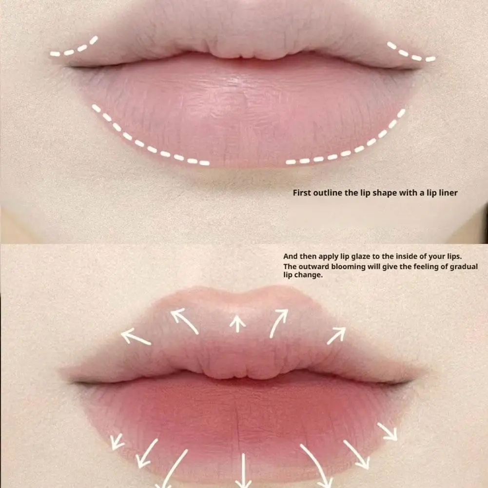 Leite fosco suave lábio forro caneta batom de longa duração contorno à prova dwaterproof água batom lápis nude rosa matiz labial maquiagem