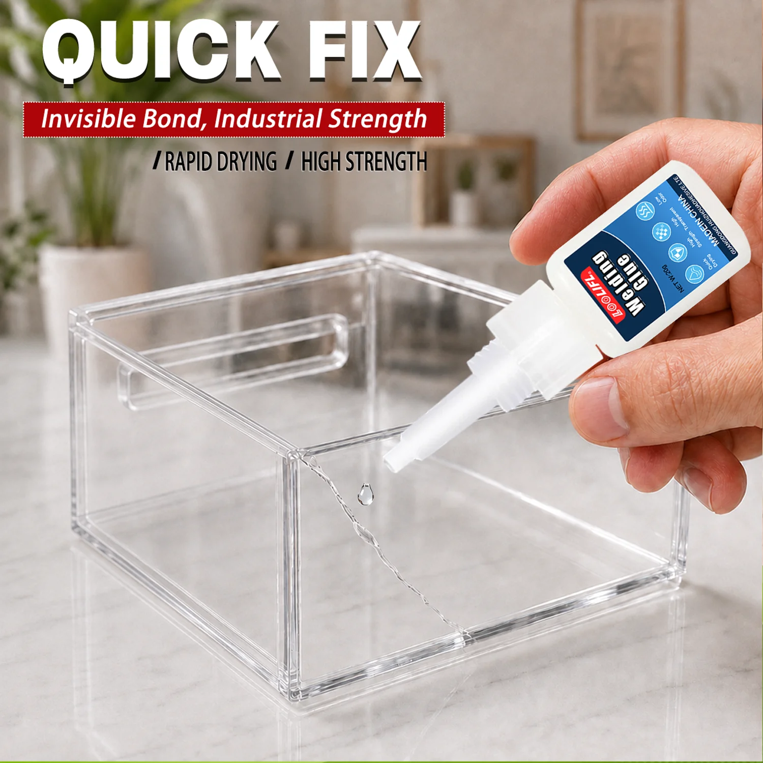 Multi Purpose High Strength Oily Welding Super Glue Strong Fast Drying Instant Adhesive Suitable Metal Glass Wood Bonding Repair - view 4