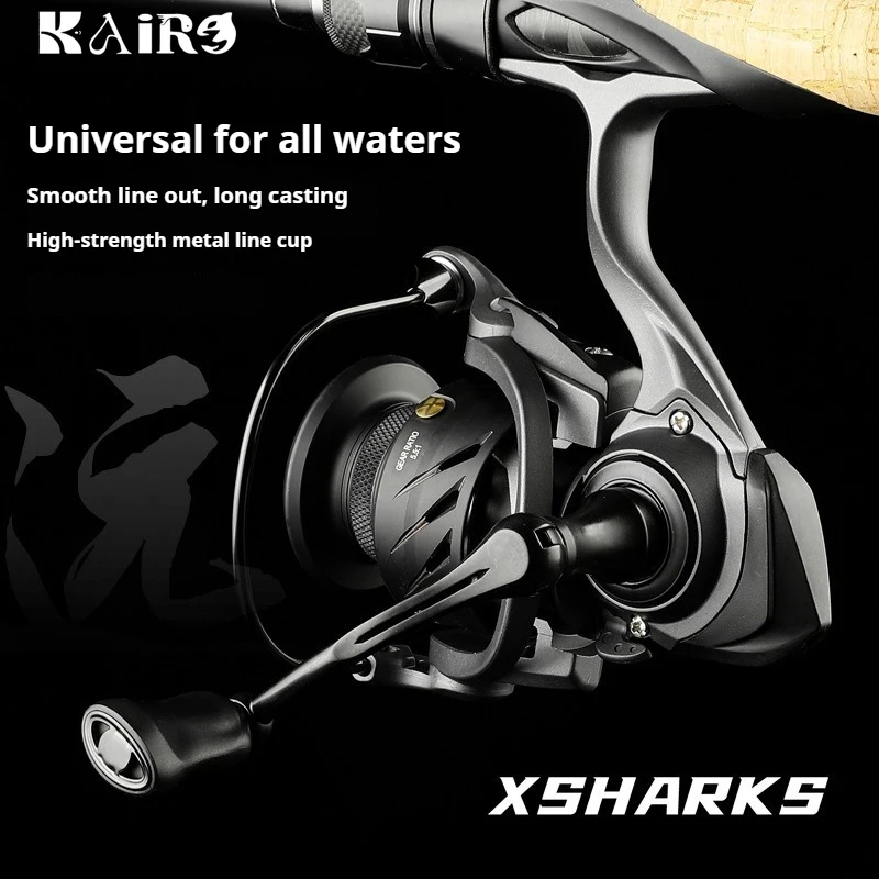 高性能グレー-スピニングリール-軽量アルミニウム合金-耐腐食性-スムーズなドラグ-ルアー-ソルトウォーターフィッシングに最適