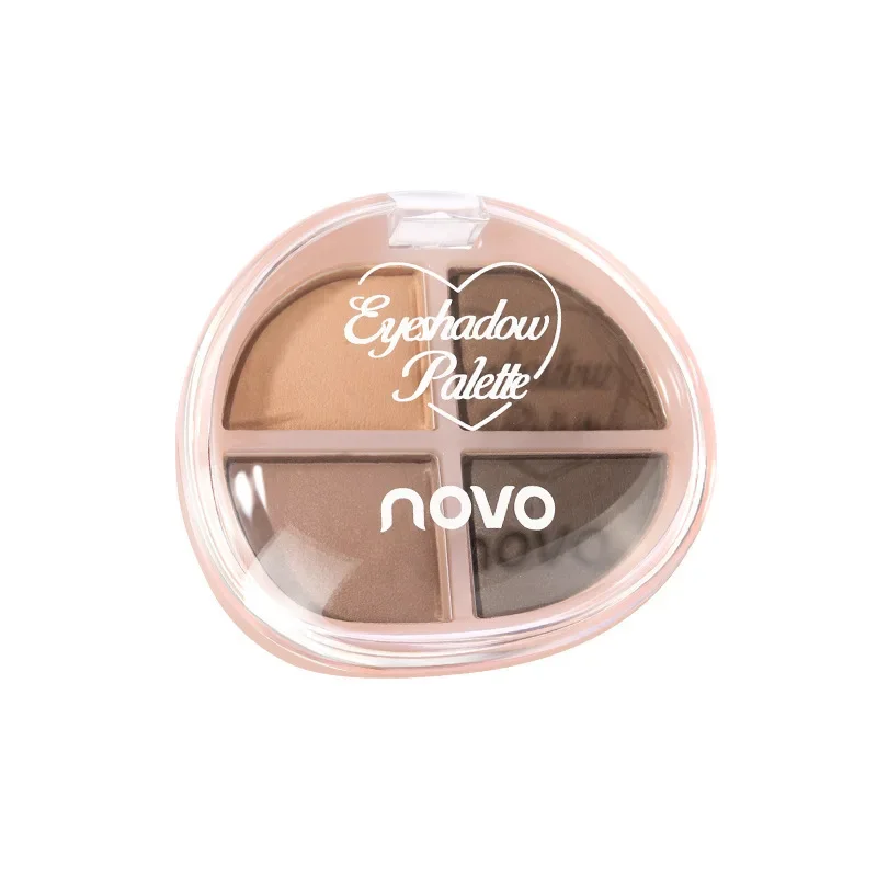 Palette di ombretti a 4 colori, finiture opache e luccicanti, tavolozza per trucco impermeabile e resistente e versatile |   Trucco occhi scintillante